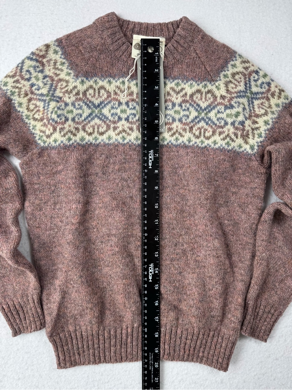 Shetland Fair Isle Wool‎ Sweater Girls 7/8 Made In Scotland NWT - Picture 8 of 8